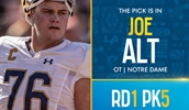 Chargers' Draft Joe Alt 5th overall:  Investing in Protecting Herbert