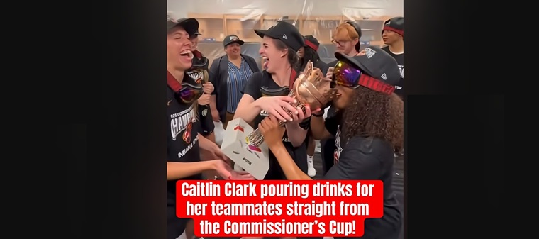 Caitlin Clark’s Celebration Becomes the Highlight of the 2025 Commissioner’s Cup