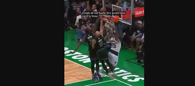 Was this NBA finals block a foul or clean?