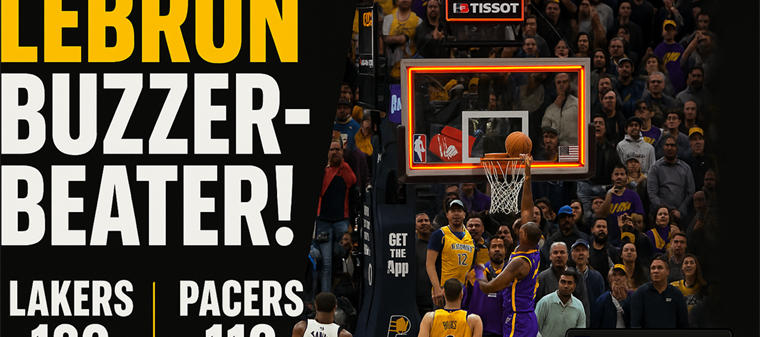 LeBron James Becomes Oldest NBA Player to Hit Buzzer-Beater in Win Over Pacers