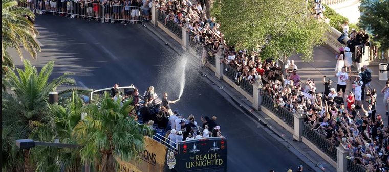 Vegas Victorious: The Golden Knights' Triumphant Parade Down The Strip